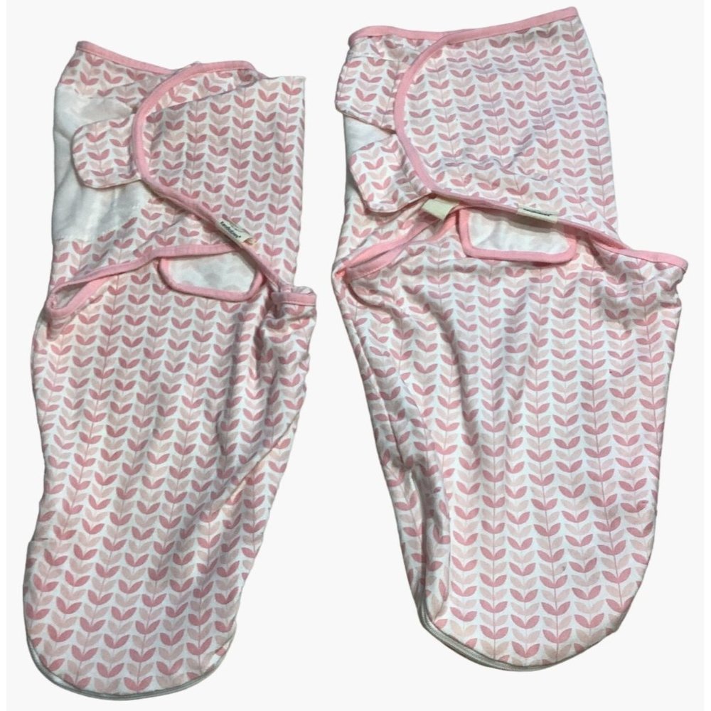 2 KeaBabies Pink Baby Swaddle Organic Cotton Wraps 0-3 Months Infant Sleep